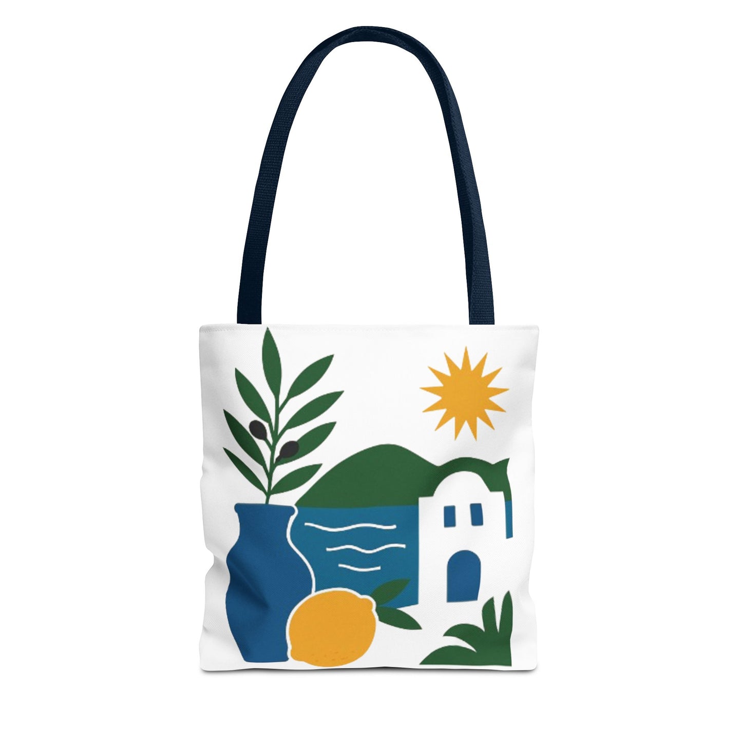 Mediterranean Vista Tote – Dual-Sided Summer Carryall