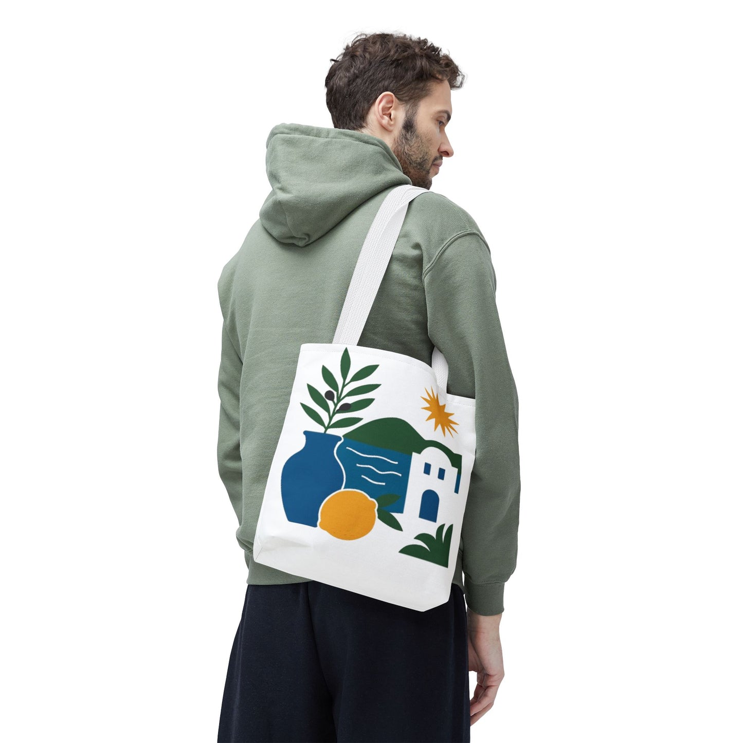 Mediterranean Vista Tote – Dual-Sided Summer Carryall