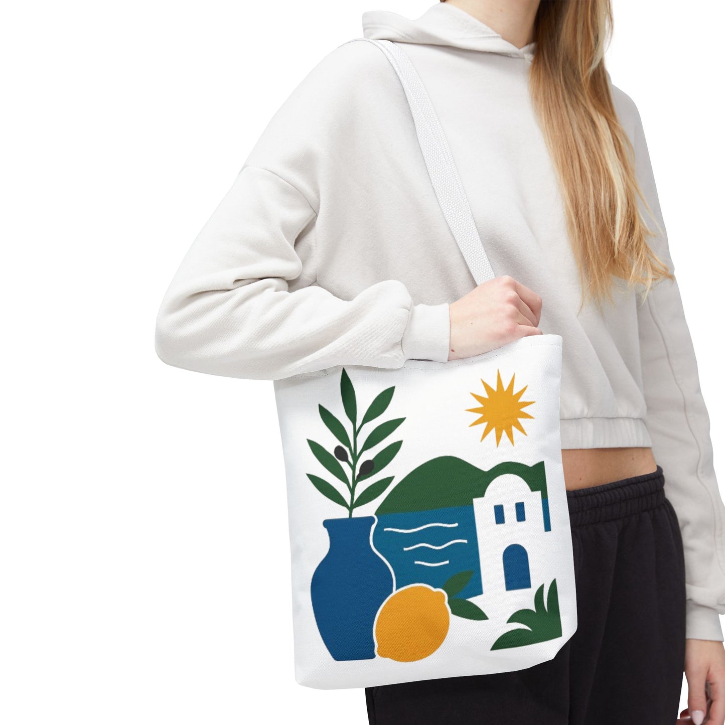 Mediterranean Vista Tote – Dual-Sided Summer Carryall